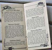 Vtg Universal Food Chopper Cook Book Manual Cookbooks Antique 