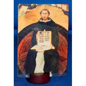  St. Thomas Aquinas   5 3/4 L x 4 W desktop plaque 