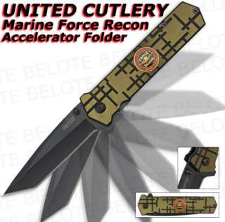 United Marine Force Recon Tanto Assisted Folder UC2712  