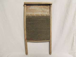 Vintage Washboard National Washboard Co. No. 801 with soap   Great 