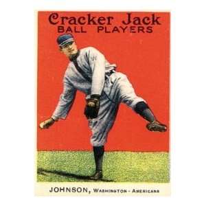   Reprint   1915 Cracker Jack E145 2 57 Walter Johnson 