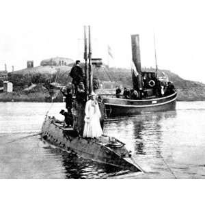  Queen Wilhelmina of the Netherlands Aboard a Submarine 
