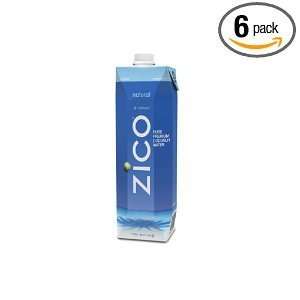 ZICO Pure Premium Coconut Water, Natural, 33.8 Ounce Container (Pack 