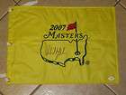 Phil Mickelson signed 2007 Masters PGA Tour Golf Flag JSA Letter