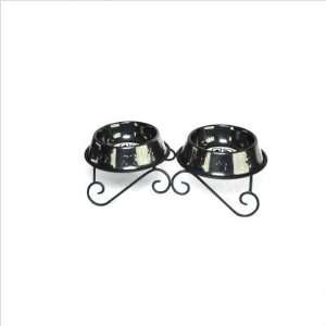  Platinum Pets DDSBCH Double Diner Dog Stand with 2 Bowls 
