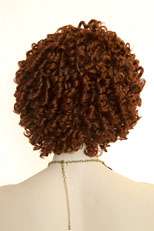 Short Spiral Curls Framing your Face Brunette Red Curly Wigs in 12 