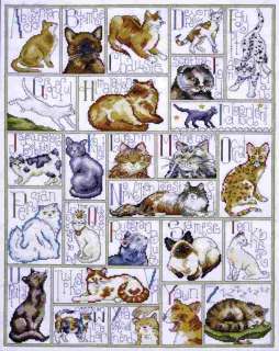 Design Works Counted Cross Stitch kit Kitten Cat 16 x 21 ~ ABC CATS 