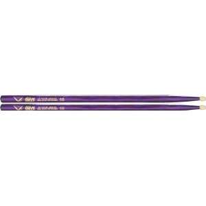  Vater 5B Hickory Wood Tip Drumstick 3 Pack with Free Color 