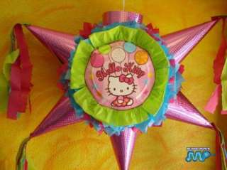 Pinata Hello Kitty B Day Party Holds Candy Star Shape  
