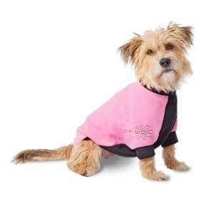 Fido Fleece Dog Coat Pink Zinnias Size 14