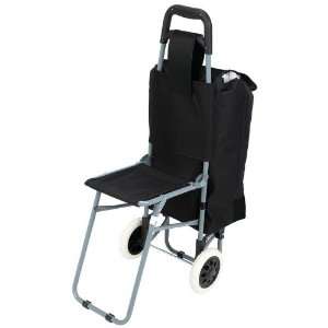   Folding Shopping Cart / Chair By Maxam® Trolley Bag with Folding