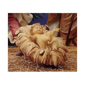  Fontanini 50 Infant Jesus with Cradle 2 Piece Nativity Set 