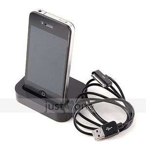 Dock Cradle Station+ USB Data Charger Cable iPhone iPod  