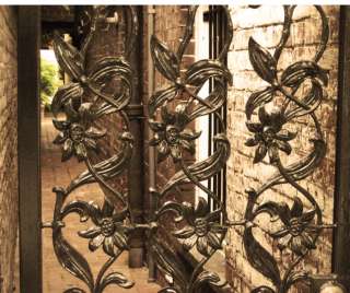 Daisy Flower Cast Iron Section Fence Gate GARDEN ARCHITECTURAL CAST 
