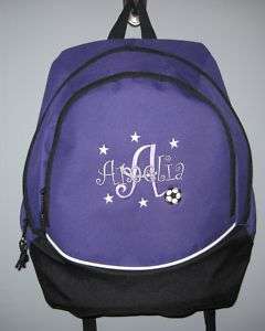 Soccer Sports School Backpack Book Bag PERSONALIZED new  
