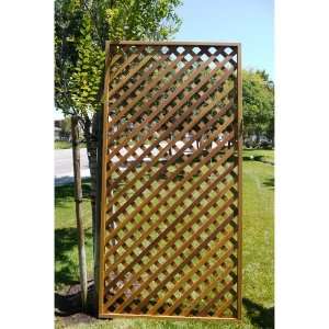  Cedar Delite Diagonal Lattice 4x8 Feet Framed Panel With 