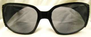 JET Black SWAROVSKI JIMMY CRYSTAL Bifocal Sunglasses ~ + 1.5