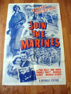 JOIN THE MARINES Paul Kelly R50 poster  