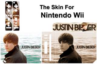 Justin Bieber SKIN DECAL STICKER COVER for NINTENDO Wii  