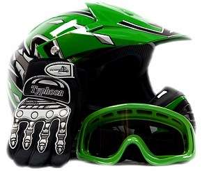 Youth Motocross ATV Helmet & Goggles DOT Kids MX New XL  