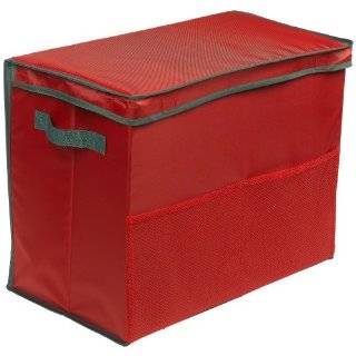  Homz 5832003 Gift Bag Storage Tote Organizer, Holiday Red 