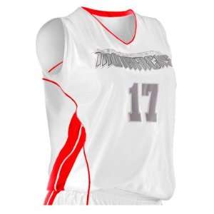 Alleson 554W Women s Custom Basketball Jerseys WH/SC   WHITE/SCARLET 