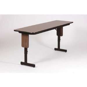   Folding Seminar Table with Adjustable Leg Finish: Black Granite