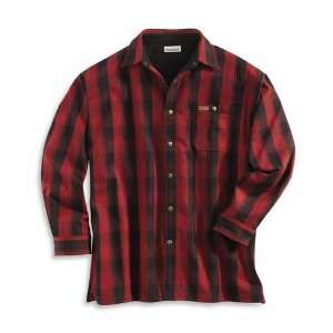  Carhartt S195 Plaid Shirt Jac Dark Red X Large Tall