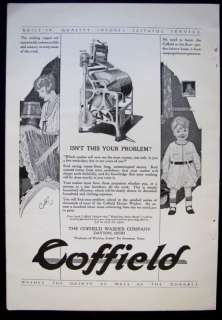 1921 COFFIELD Clothes Washer magazine Ad laundry washing machine s1931