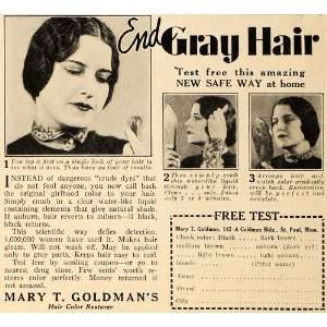  1928 Ad Mary T. Goldmans Hair Dye Color Restorer MN 