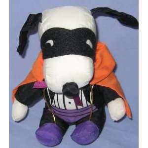  5 Stuffed Nylon Halloween Snoopy Vampire, Black Tuxedo 