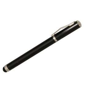 Black Real Touch Pen with fine point pen for iPad, iPot touch, iPhone 