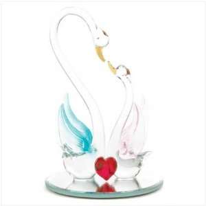   Loving Swans Heart And Arrow Love Statue 
