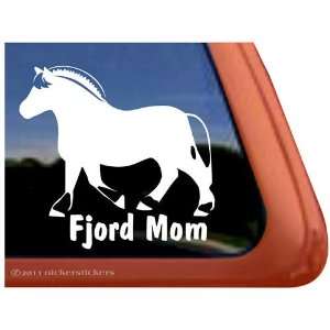   Norwegian Fjord Vinyl Window Horse Trailer Decal Sticker: Automotive