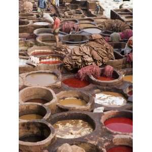 Tanneries, Medina, Fez, Morocco, North Africa, Africa Photographic 