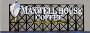 Animated Billboard Sign Maxwell House HO O #4181 NEW  