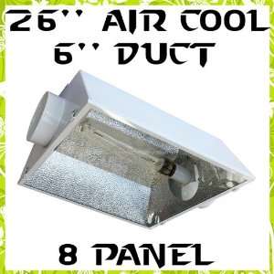  Hydroponic Air Cool 8 Panel German Aluminum Hood Reflector 