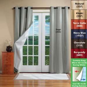  Weathermate Insulated Grommet Curtains 80x 72