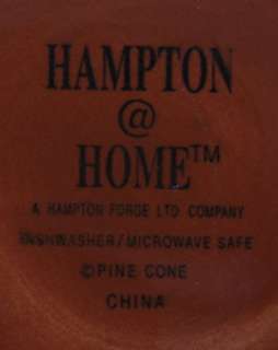 Hampton Home PINE CONE Earthenware BOWL  