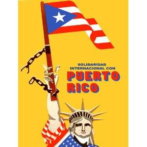  8x 11 Poster. Solidaridad internacional con Puerto Rico 
