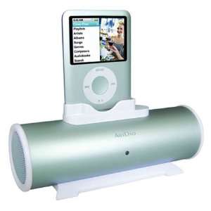  Kinyo Silver Tube Portable Ipod Dock Speaker System Usb 