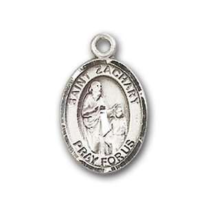   Medal with St. Zachary Charm and Angel w/Wings Pin Brooch Jewelry