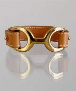 Hermes natural leather Pavane buckle bracelet   