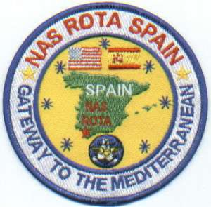 US NAVY BASE PATCH, ROTA NAS SPAIN, GATEWAY TO THE MED*  