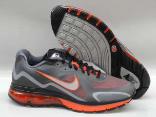 Nike Air Max Alpha + 2011 Gray Orange Black Sneakers Mens Size 9 