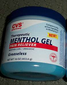 Therapeutic Menthol Gel Pain Reliever Choose Single/2PK  