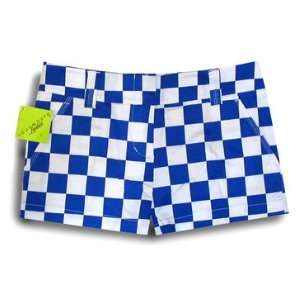 Loudmouth Golf Womens Mini Shorts: Derby Chex   Size 6