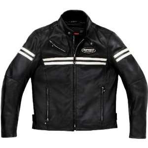    Spidi Mens Black/Ice JK Leather Jacket   Size  Small Automotive
