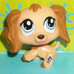 Littlest Pet Shop~#1318 MOCHA TAN COCKER SPANIEL PUPPY DOG~J186 LPS 
