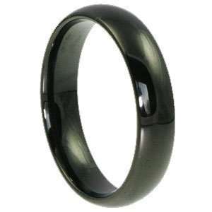   Classic Dome Black Tungsten Ring   12.0 Mens Tungsten Ring Jewelry
